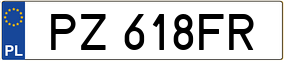 Truck License Plate
